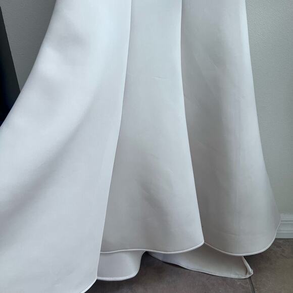 Tony Bowls Paris Cream Strapless Bodycon Mermaid Ball Gown Prom Dress Women's 2 - Picture 12 of 14